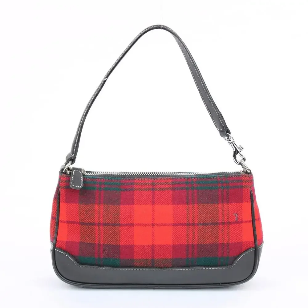 Coach Vintage Y2K Plaid Wool Demi Bag